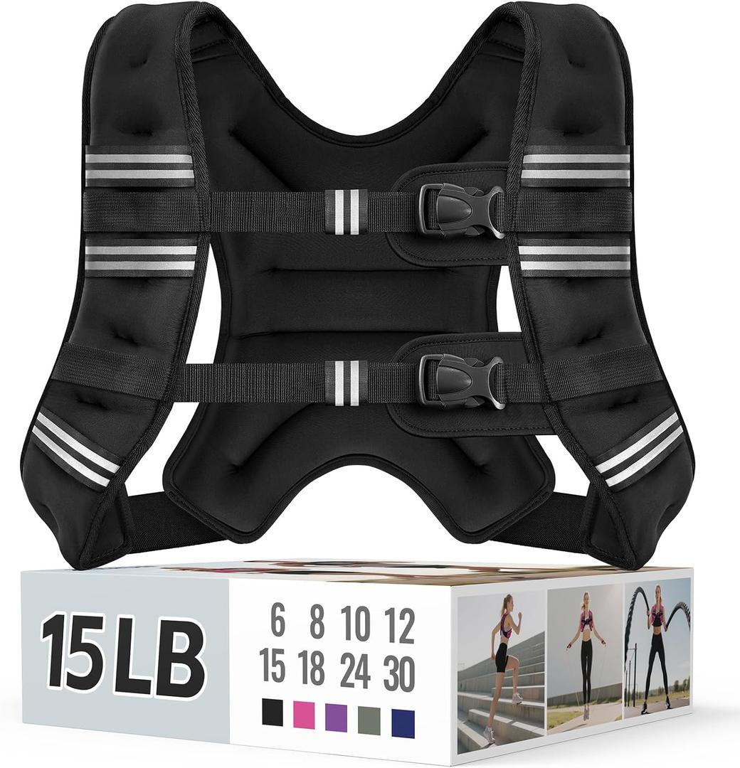 Zeerun Weighted Vest, 15 LB for Men Women