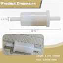 816296Q2 5/16 In-line Fuel Filter for Mercury Yamaha and Johnson Evinrude Outboard Engine 8mm 65W-24251-10 398327 18-7830