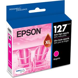 EPSON 127 DURABrite Ultra Ink Magenta Cartridge For NX-530, 625, WF-3520, 3530, 3540, 545, 60, 630, 633, 635, 645, 7010, 7510, 7520, 840, 845