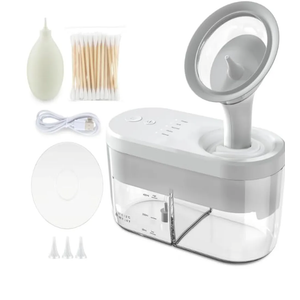 Generic New Electric Ear Water Cleaner Earwax Ear Wax Removal Irrigation System Safety Ear Washer Cleaning Adults Kids Ear Cleaner Kits, White