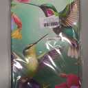 Dikoer Case for Amazon Kindle Fire HD 10 & 10 Plus Tablet (11th/13th Generation, 2021/2023), Slim Adjustable Stand Back Shell Protection Smart Cover for Fire HD 10.1 Inch Tablet, Hummingbird Flower