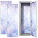 Konohan 2 Pcs School Magnetic Wallpaper for Lockers 12" x 36" Removable Magnetic Wallpaper Decorative Locker Accessories for School University(Purple Marble)