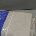 MIULEE 100% Blackout Linen Textured Curtains for Bedroom Solid Thermal Insulated Cream Grommet Room Darkening Curtains & Drapes Luxury Decor for Living Room Nursery 52 x 96 Inch (2 Panels)