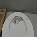 Bemis 1500EC 390 Lift-Off Wood Elongated Toilet Seat, Cotton White (Pack of 1)