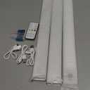 EZVALO 3 Pack Under Cabinet Lighting, Rechargeable Motion Sensor Light, LED Closet Lights Wireless, 5700K Dimmable, Timer, Magnetic, with Remote Control for Kitchen, Closet, Stair (Cool White)