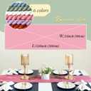 12 Pack Cheesecloth Table Runner 10ft Boho Rustic Gauze Cheese Cloth Table Runner for Wedding Party Bridal Baby Shower Birthday Reception Feasts Ceremoy Table Decorations(Dusty Rose)