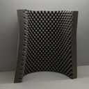 1 Pack Egg Crate Foam Sound Proof Foam Panels for Walls,48''X24''X2'' inch Acoustic Panels, high-Density Fireproof soundproof Wall Panels, Professional Acoustic Treatment (Black)