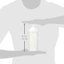 Winco Wide Mouth Squeeze Bottles, 16 Ounce, Clear, Medium, 6-Piece/pack