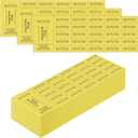 Kosiz 504 Sheets 25 Bid Raffle Ticket with Different Numbers Per Sheet Chinese Auction Tickets for Events Church Basket Auction Silent (Yellow)