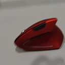 Ergonomic Vertical Wireless Mouse Stylish Rechargeable 2.4G Optical Mice Cordless Mouse with USB Receiver, 800/1200 /1600 DPI, 5 Buttons for Laptop,PC,Mac,Computer (Red)