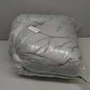 HYLEORY All Season Queen Size Bed Comforter - Cooling Down Alternative Quilted Duvet Insert with Corner Tabs - Winter Warm - Machine Washable - Light Grey