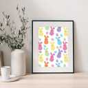 Whaline 60 Sheets Easter Pattern Paper Pastel Scrapbook Paper Double-Sided Collection Bunny Rabbit Egg Decorative Craft Paper For DIY Card Making Photo Album Junk Journal Decor, 5.5 x 8.3 Inch