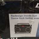 Lasonic i-931BT BoomBox BLUETOOTH AM/FM EQ USB SD AUX w/ Remote Built-In Battery - Black