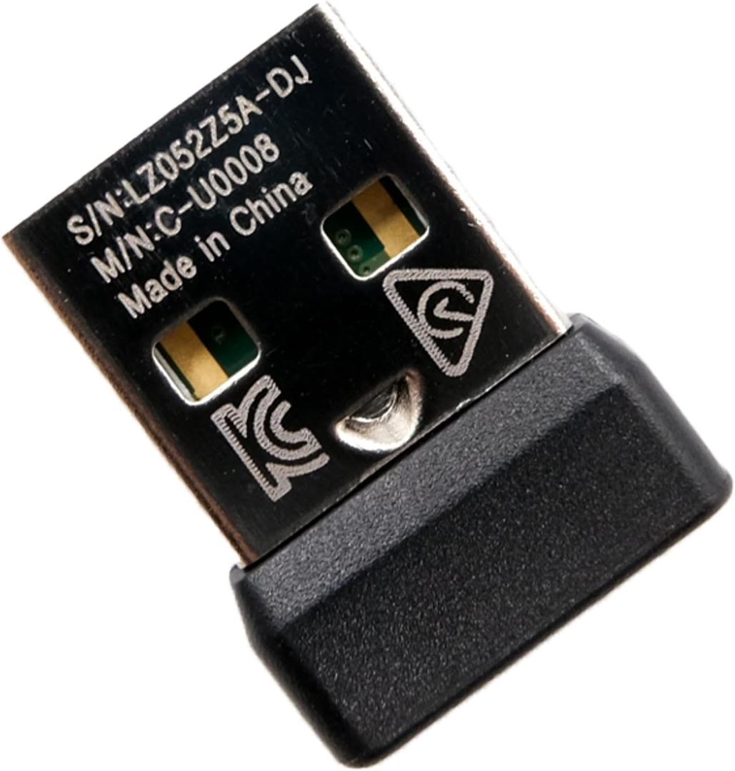 New USB Dongle Unifying Receiver for Mouse and Keyboard Compatible for Any Logitech Product That Display The Unifying Logo (Orange Star, Connects up to 6 Devices)