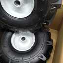 11x4.00-4" Tiller Tire and Wheel, 3/4" Axle Size, 3-1/8" Centered Hub, Compatible with Craftsman & Troy-Bilt Tiller Replacement, 2 Pack-11x4.00-4
