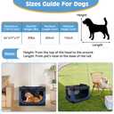 24 inch Small Dog Crate - for Small Dogs, Portable Travel Pet Crate with 4 Mesh Doors, Foldable Car Kennel for Puppy with Handle for Indoor and Outdoor, Bule