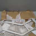 Auroras Hand Rails for Outdoor Steps, 28.7" Outdoor Handrail - Auroras Wall Mount Handrail for 1-3 Steps, U-Shaped Handrails for Kids, Elderly, Pregnant Women, Disabled (White)