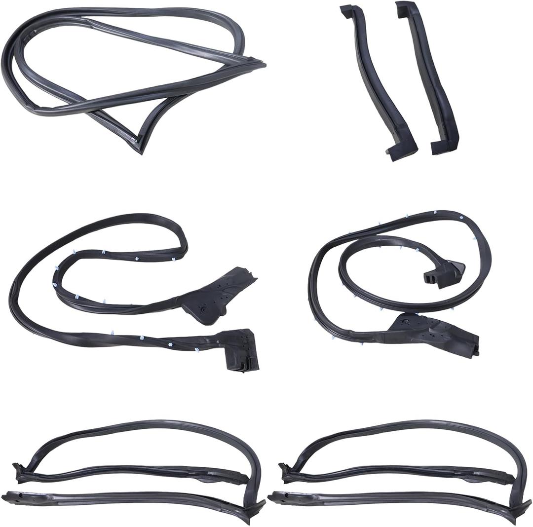 GM9096GGW Seal Weatherstrip Kit - Waterproof Sealing Strip Compatible with Chevrolet Corvette C4 Coupe 1990-1996