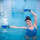 Hungdao 5 Pcs Water Aerobics Equipment Pool Exercise Foam Set, Light Blue