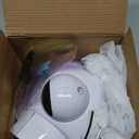 Interactive Cat Toys for Indoor Cats,4-in-1 Automatic Kitten Toy with Laser, Fluttering Butterfly, Moving Feather & Track Balls, USB Rechargeable Self-Play Electronic Toy for Kittens & Adults (White)