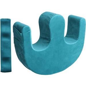 Sexysamba Bedridden Patient Turning Device with Fixing Strap Elderly Assistance Products Bed Rest Leg Pillow Patient Lift Aid Flannel Multifunctional AntiDecubitus Nursing Products, Blue