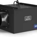 Inline Bathroom Exhaust Fan 300CFM, 6 Inch, Black, VF240, Large