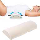 Cozyhealth - 2.95" H*18.7" L - Soft Small Lumbar Pillow for Sleeping, Memory Foam Back Lumbar Support Cushion for Lower Back Pain Relief Bed Waist Sleep Support Pillow for Side, Back Sleepers (Small)