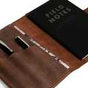 Leather Field Notes Cover for 3.5 x 5.5 in. Notebooks, Case for Moleskine Cahier Pocket Size Notebook, EDC Journal Covers with Pen Holder, Traveling Sketch Wallet, Small Planner, Notepad Accessories