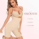 Shapewear Tummy Control Shorts - High Waisted Body Shaper Underwear Compression Thigh Slimmer Butt Lifting Pantis (Beige, S)