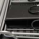 BRIAN & DANY Aluminum Dish Drying Rack, Dish Racks for Kitchen Counter, Dish Drainer with Removable Cutlery Holder & Cup Holder, Unique 360° Swivel Spout Drainboard, 16.5" L x 11.8" W, Silver