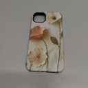 for iPhone 14 Plus Case, Wireless Charging Compatible,Dual-Layer Protection with Stylish Wildflower Design, Soft Silicone + Hard Shell, Cute Phone Cover for Women - Ethereal Wire Florals