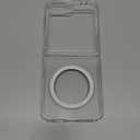 for Samsung Galaxy Z Flip 7 Crystal Clear Magnetic Case with Full Hinge Protection, Anti-Yellowing Acrylic Phone Cover, Precise Cutouts & Shockproof, Transparent Protective Hard Case (Flip 7)