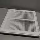 Howeall 14"W x 14"H [Duct Opening Size] Steel Return Air Filter Grille - Removable Face/Door for 1 inch Filters -HVAC Vent Cover Grill - White [Outer Dimensions: 16 5/8"W X 16 5/8"H]