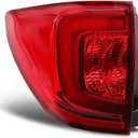 Outer Left Side Tail Light Assembly Compatible with Pilot 2016-2018 Rear Tail Lamp Taillight Driver 33550TG7A01 HO2804107
