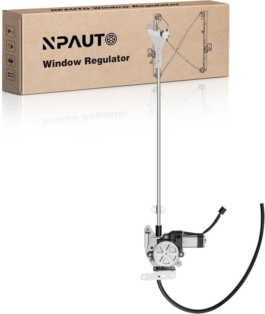 NPAUTO Front Left Driver Side Power Window Regulator with Motor Replacement for Freightliner Columbia Century Class Coronado Argosy 2003 2004 2005 2006 2007 2008 2009 2010 2011, 741-5204