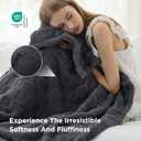 Bedsure GentleSoft Twin Blanket for Bed Dark Grey - Super Soft Cozy Blankets for Kids Girls, Cute Fuzzy Fleece Throws for Bedroom Couch, 60x80 Inches