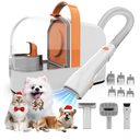 Dog Grooming Vacuum, Dog Grooming Kit with Pet Clippers, 12,000Pa Pet Hair Grooming Vacuum for Dogs, Vacuum Brush for Shedding Grooming, Low Noise Home Cleaning Tool in 1, PG10