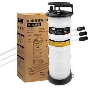 EWK 8L Heavy Duty Manual Oil Extractor Change Pump, Fluid Extractor with Reinforced Tank, Oil Change Pump for Auto Car, Boat, Motorcycle