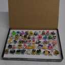 50 Pcs Halloween Treats Light Up Rings Toys Bulk 3D LED Flashing Glow In The Dark Rings Party Supplies Prizes Non Candy Treats Halloween Party Favors Gifts Toys Kids Adults Goodie Bag Stuffers