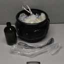 MCJC Halloween Decoration LED Cauldron Potion Bottle Light, 5 Lighting Modes, 4 Colors, Indoor DIY Magic Witch Prop (Black)