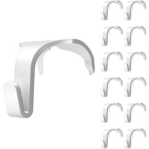 IRONDIY Molding Hooks for Picture Rails（12 Packs）,Molding Hooks White