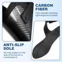 Estinko Carbon Fiber AFO Brace Ankle Foot Orthosis Lightweight Foot Drop Brace Drop Foot Brace for Walking Gait Assistance Ankle Instability, Right-Small