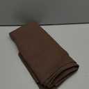 decorUhome Spring Decorative Linen Euro Sham Throw Pillow Covers 22x22 Inch Set of 2 Chocolate Pillow Covers with Flange Edges Soft Farmhouse Boho Accent Pillow Cases for Couch Bed Living Room (Brown)