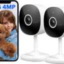 GALAYOU 4MP Security Camera Indoor-5G/2.4G Dual WiFi Camera with 2-Way Audio for Baby/Pet/Dog/Nanny Monitoring, 24/7 SD Card Recordings, Motion Alert, Night Vision, Works with Alexa/Google Home, G7-2P (2 Pack)