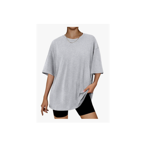 Trendy Queen Womens Oversized Summer T Shirts Fashion Workout Plus Size Tops Short Sleeve Beach Vacation Gym Clothes 2025