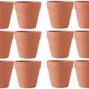 3.5 inch 12pcs Terracotta Pots, Terracotta Pots for Plants/Succulent/Cactus with Drainage for Indoor, Outdoor, Home Office Decoration