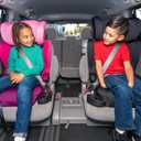 Diono Cambria LE, 2-in-1 Belt Positioning Booster Seat,Backless and High-Back Booster Seat for Children from 40120 lb,17" Wide,6 Headrest Positions,Lightweight with Latch,Black