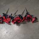 4 Bundles Red Arrangement Artificial Calla Lily Red Flowers for Wedding Bouquet Home Decoration Faux Calla Lilies Flower