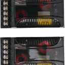 2Pcs Car Audio Passive Crossover, 2 Way Car Audio Crossover Overcurrent Universal Heat Dissipation Speaker Frequency Divider