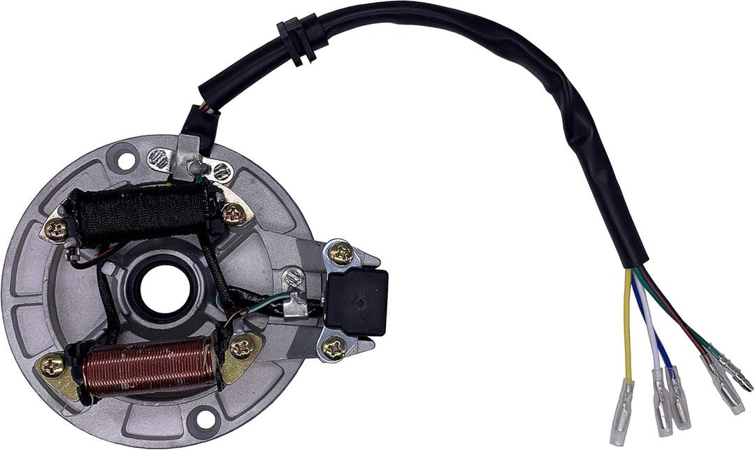 2 Coil Ignition Magneto Stator Compatible with 50cc 70cc 90cc 110cc 125cc Taotao Kazuma SSR Baja ATV Quad Kick Start Dirt Bike